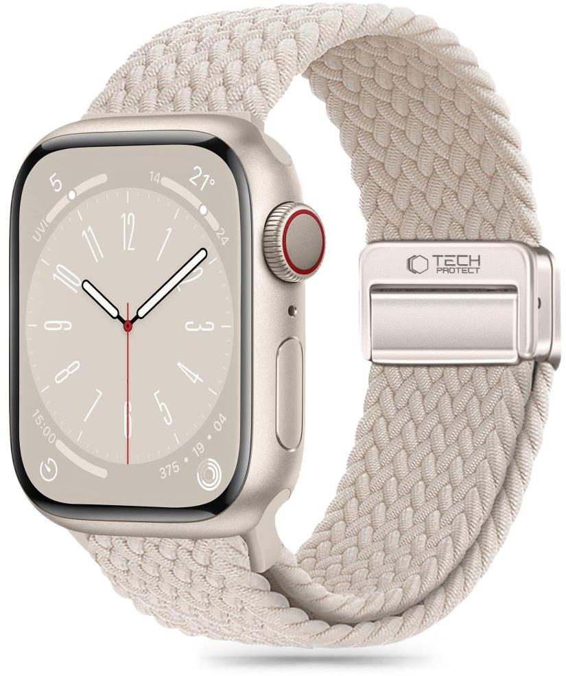 Tech-Protect Nylon Mag na Apple Watch 44 / 45 / 49 mm, starlight