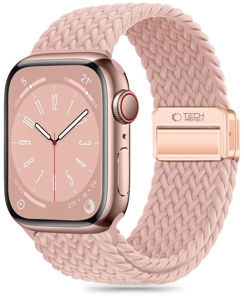 Tech-Protect Nylon Mag na Apple Watch 44 / 45 / 49 mm, dusty rose