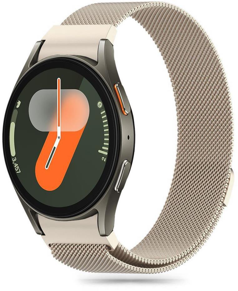Tech-Protect Milanese na Samsung Galaxy Watch 4 / 5 / 5 Pro / 6 / 7 / FE, starlight