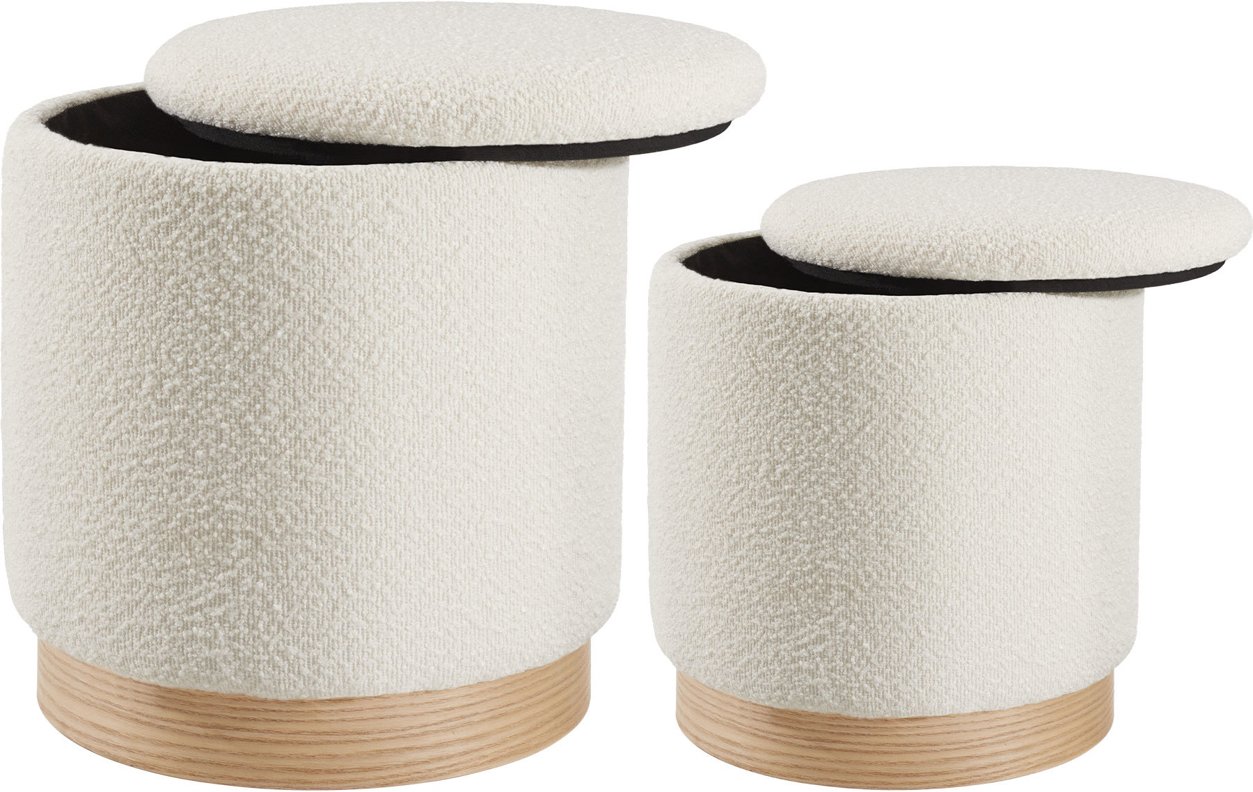 Sada dvou polstrovaných sedacích taburetů Orchide od TecTake.