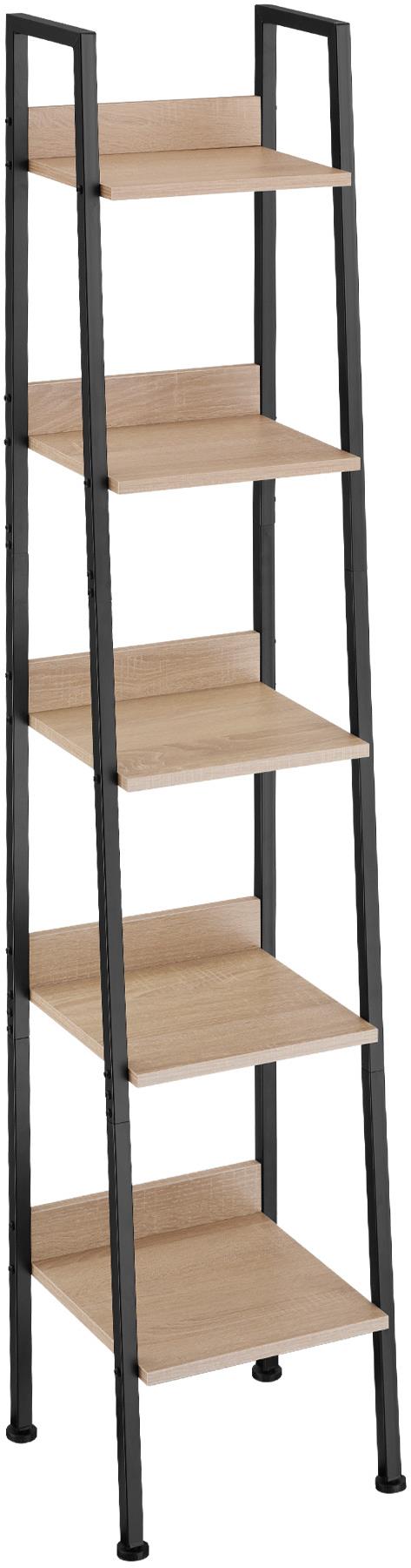 Kovový regál TecTake 170,5 x 35,5 x 31,5 cm, dekor dub Sonoma