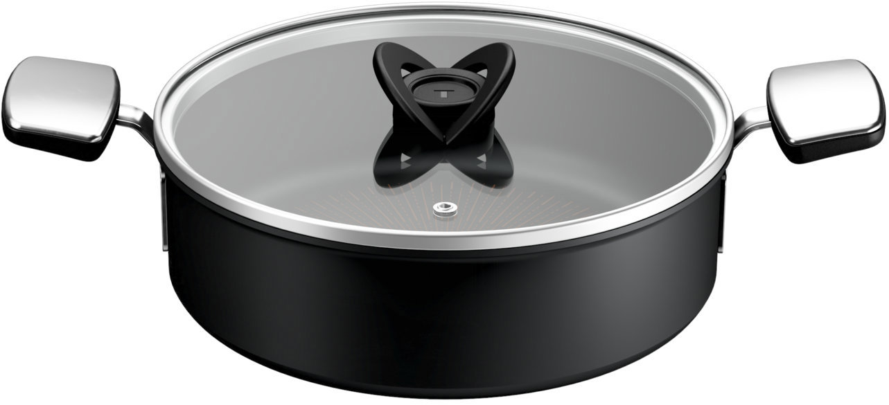 Tefal nízký kastrol s poklicí 24 cm Excellence+ G33070