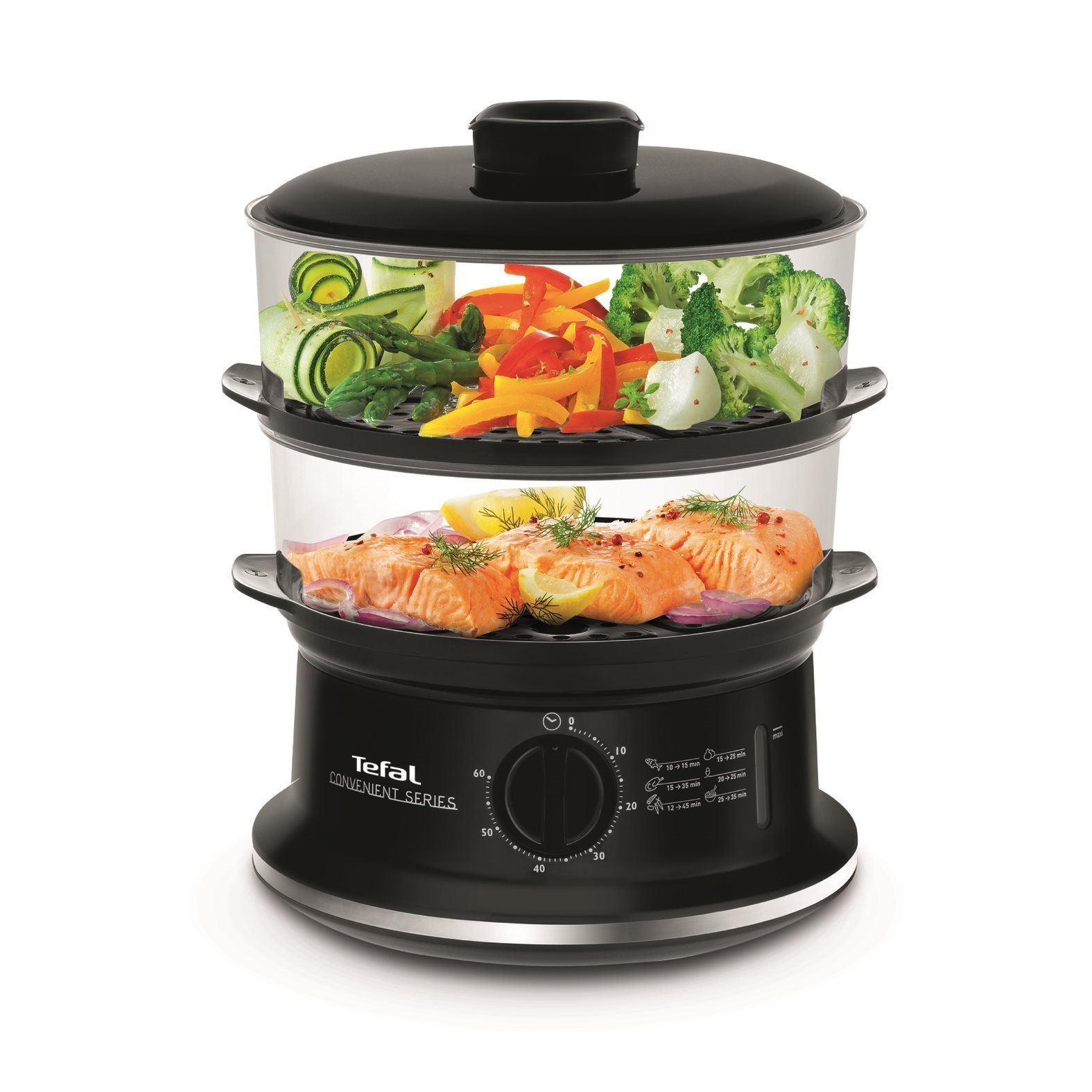 Parní hrnec CONVENIENT SERIES VC140131 6 l, černá, Tefal