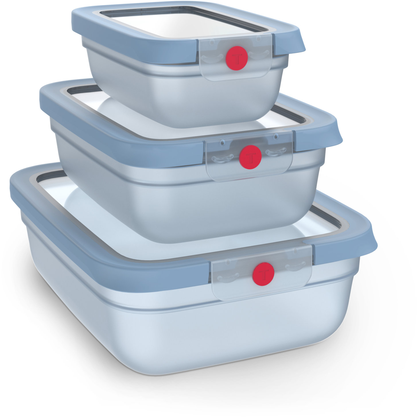 Tefal Sada dóz 3ks OneClick N1230210 modrá