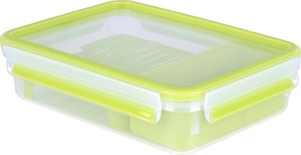 Tefal MASTER SEAL TO GO dóza obdélníková 1,2 L s vnitřní miskou a mřížkou