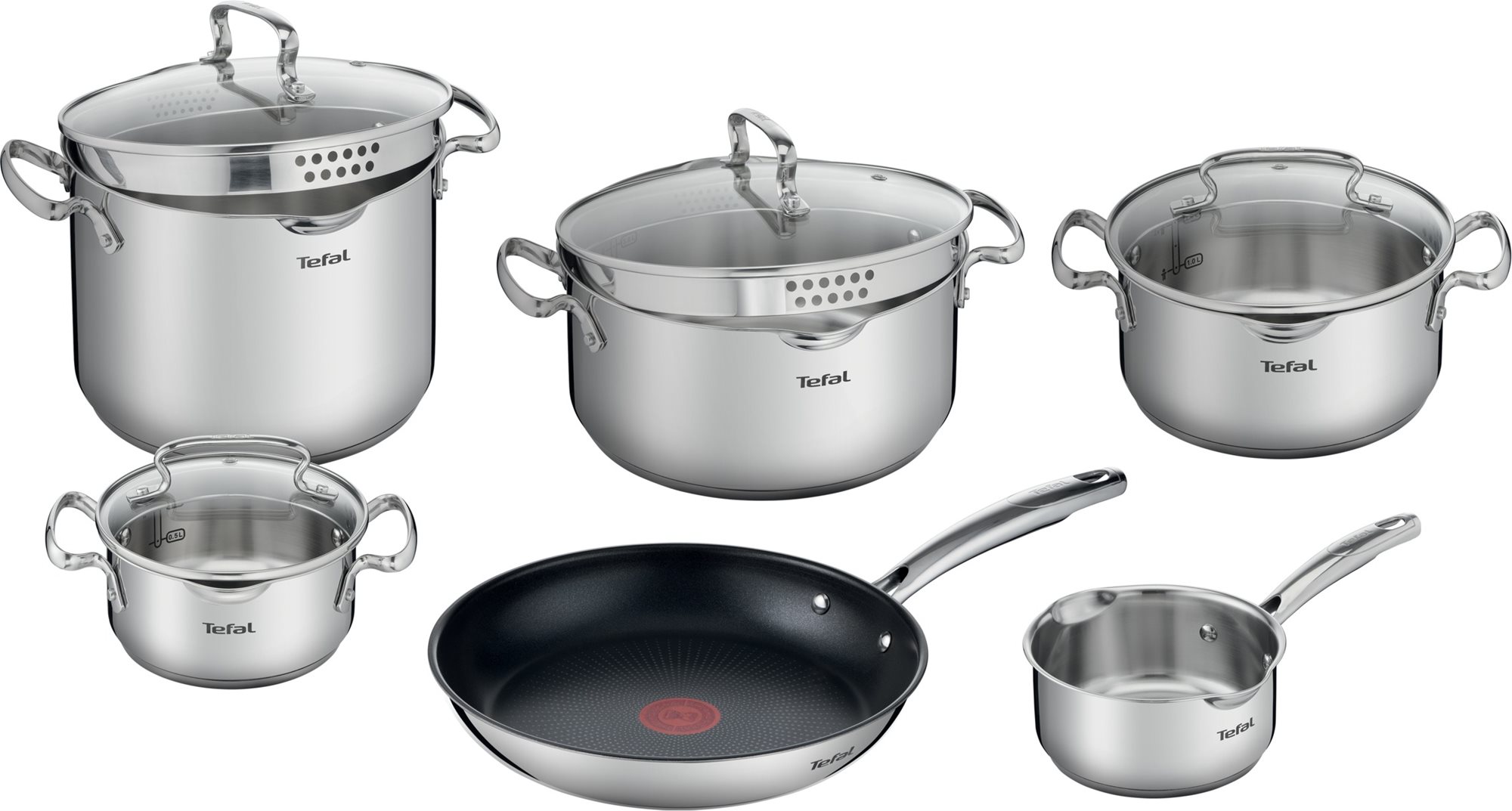 Tefal Sada nádobí 10ks Duetto+ G732SA55