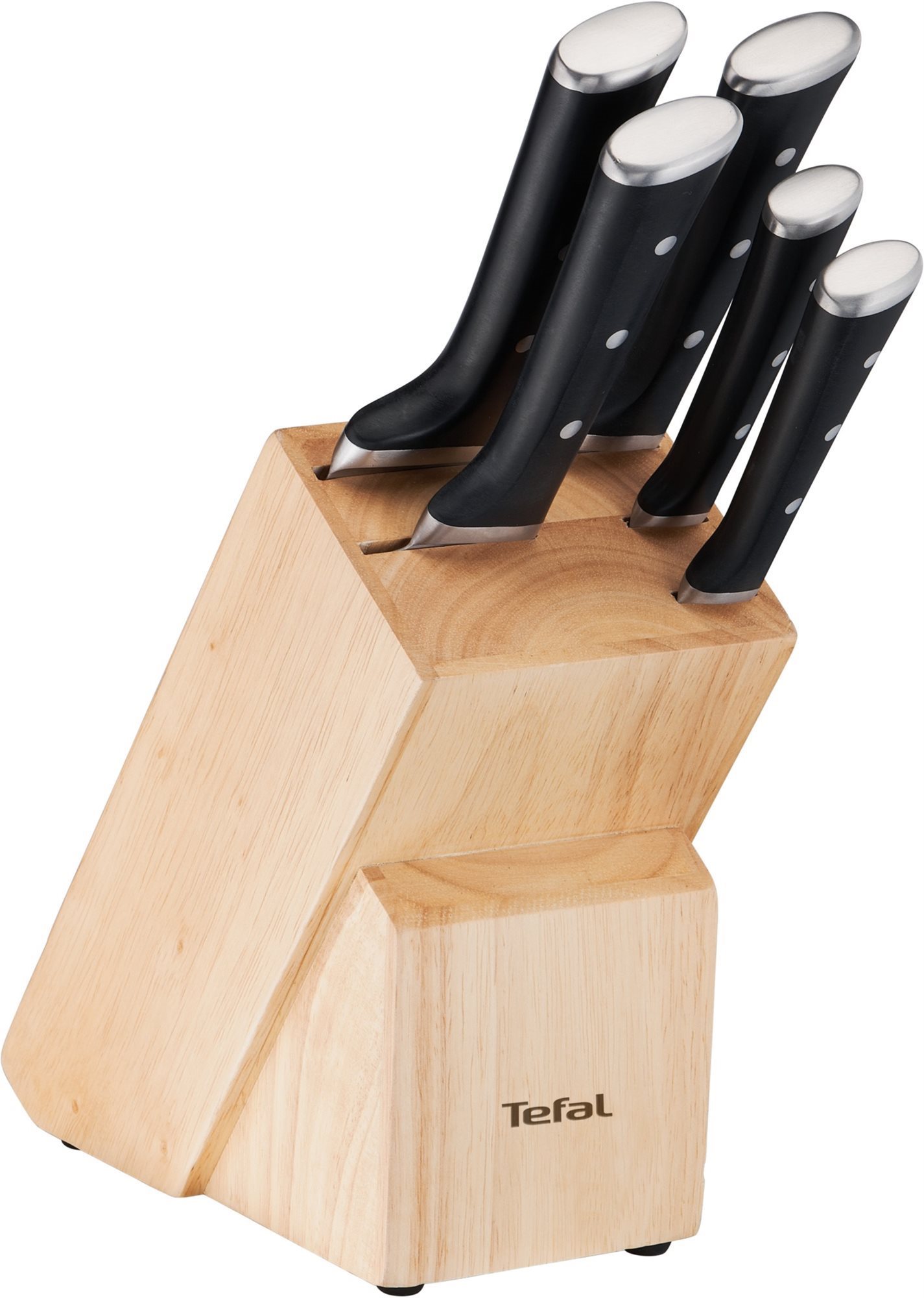 Tefal ICE FORCE sada nožů 5 ks + dřevěný blok K232S574