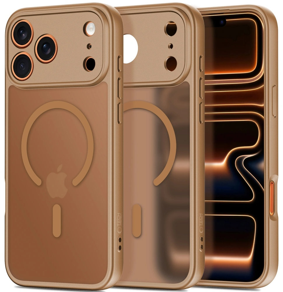 Tech-Protect BasicMag MagSafe kryt na iPhone 17 Pro, hnědý