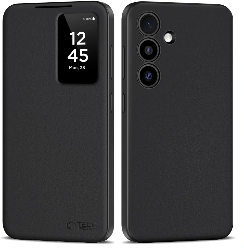 Tech-Protect Smart Wallet knížkové pouzdro na Samsung Galaxy S25, černé