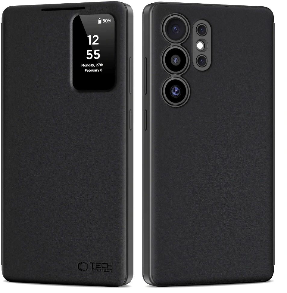 Tech-Protect Smart Wallet knížkové pouzdro na Samsung Galaxy S25 Ultra, černé