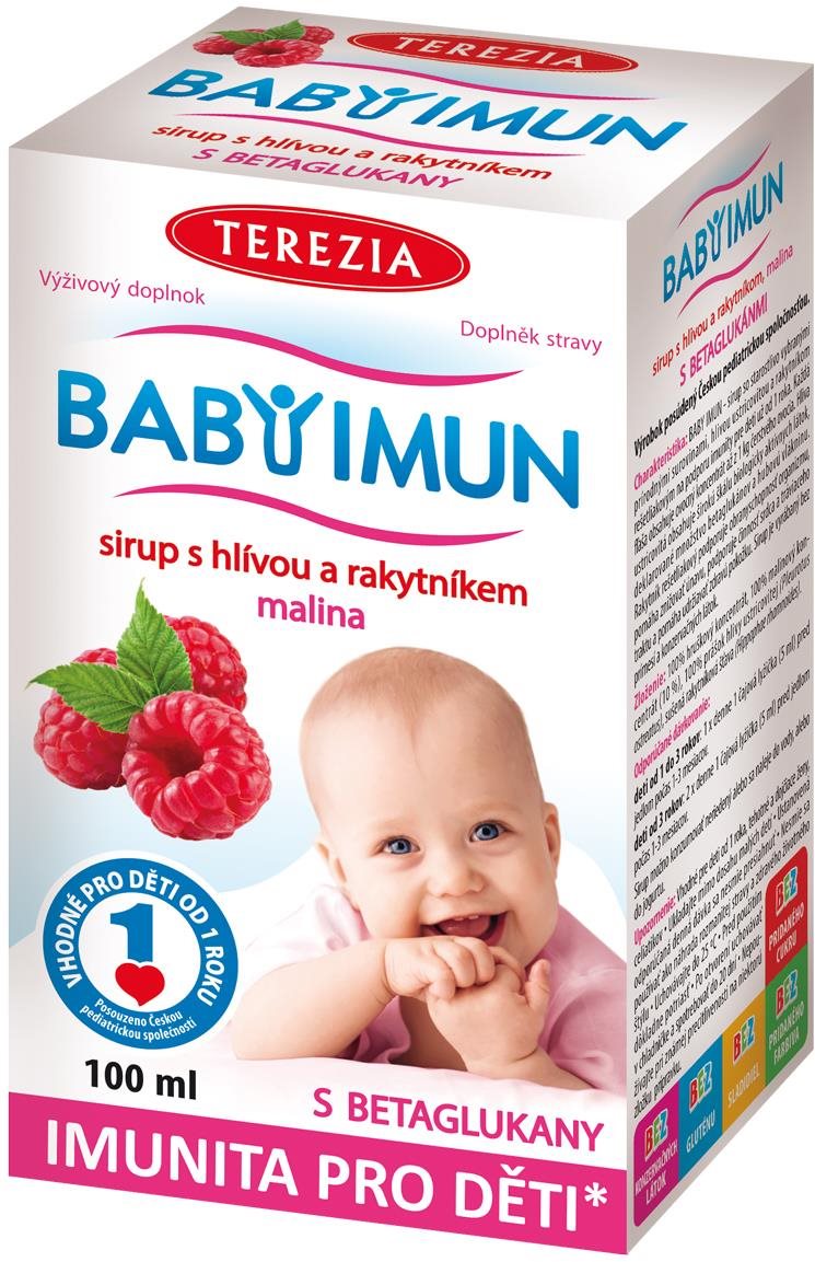 TEREZIA Baby Imun sirup s hlívou a rakytníkem malina 100 ml
