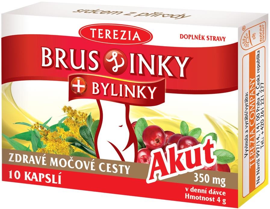 TEREZIA BrusLinky + bylinky Akut 10 kapslí