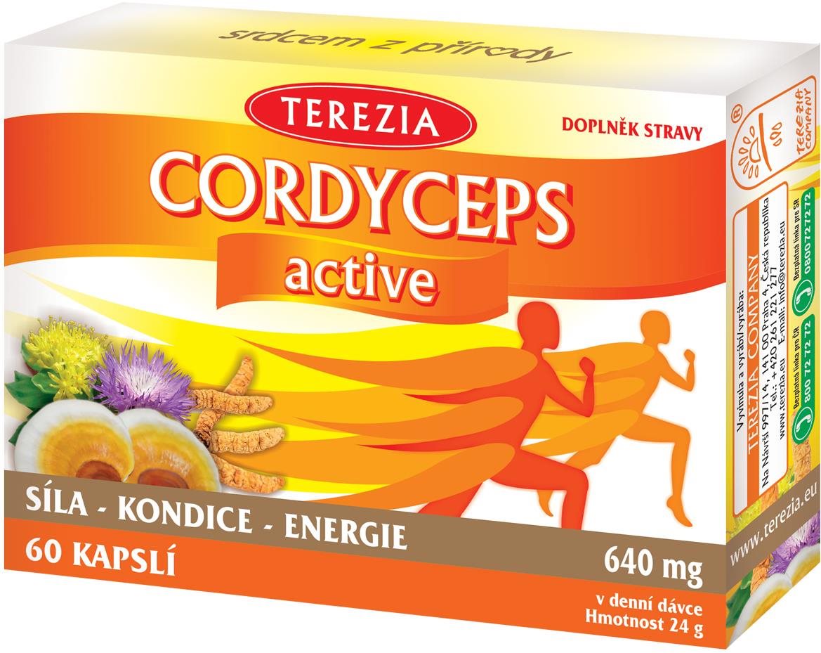 TEREZIA CORDYCEPS ACTIVE 60 CAPS Podpora vitality, , velikost