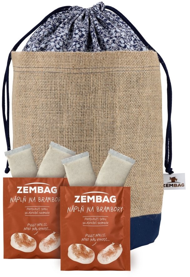 TERPENIX Zembag na 10 kg brambor, modrý květinový