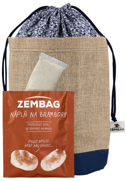TERPENIX Zembag na 2,5 kg brambor, modrý květinový