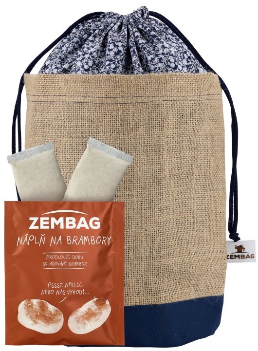TERPENIX Zembag na 5 kg brambor, modrý květinový