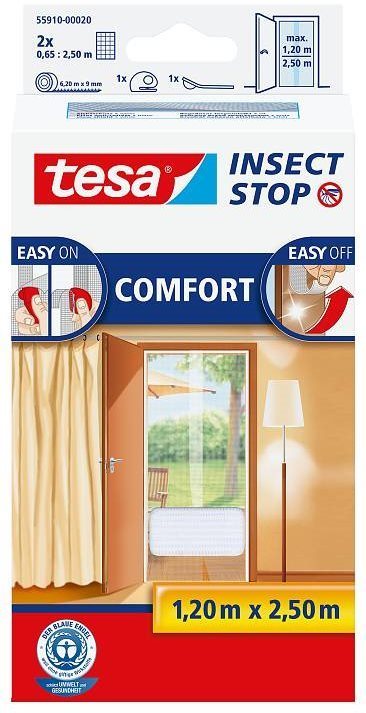 TESA Síť proti hmyzu 120x250 cm COMFORT, bílá 55910