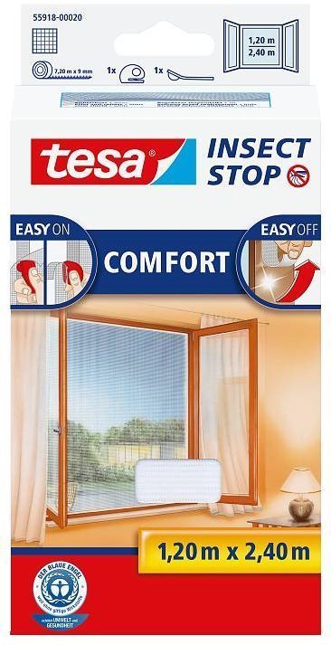 TESA Síť proti hmyzu 120x240 cm COMFORT, bílá 55918