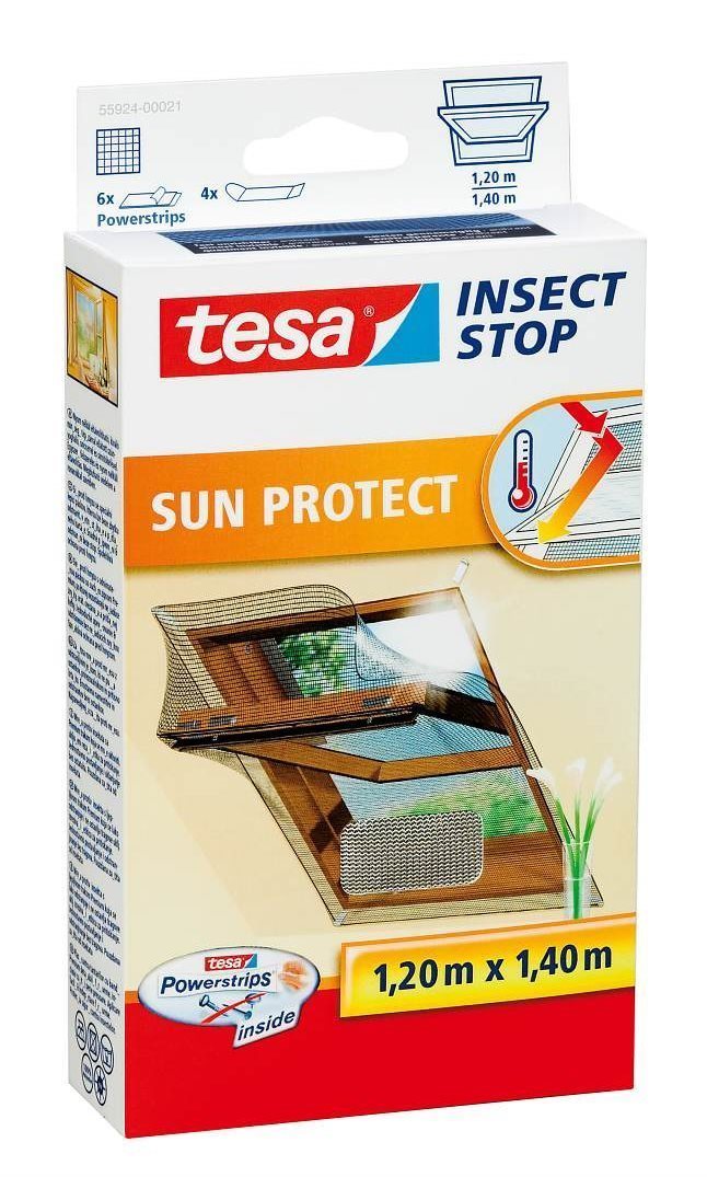 TESA Síť proti hmyzu 120x140 cm COMFORT, antracit 55924