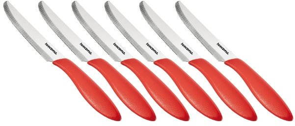 Tescoma Nůž jídelní PRESTO 12cm, 6ks, červená 863054.20