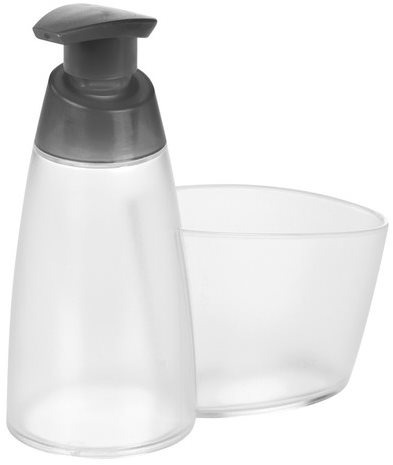 TESCOMA Dávkovač saponátu CLEAN KIT 350 ml, s místem pro houbičku