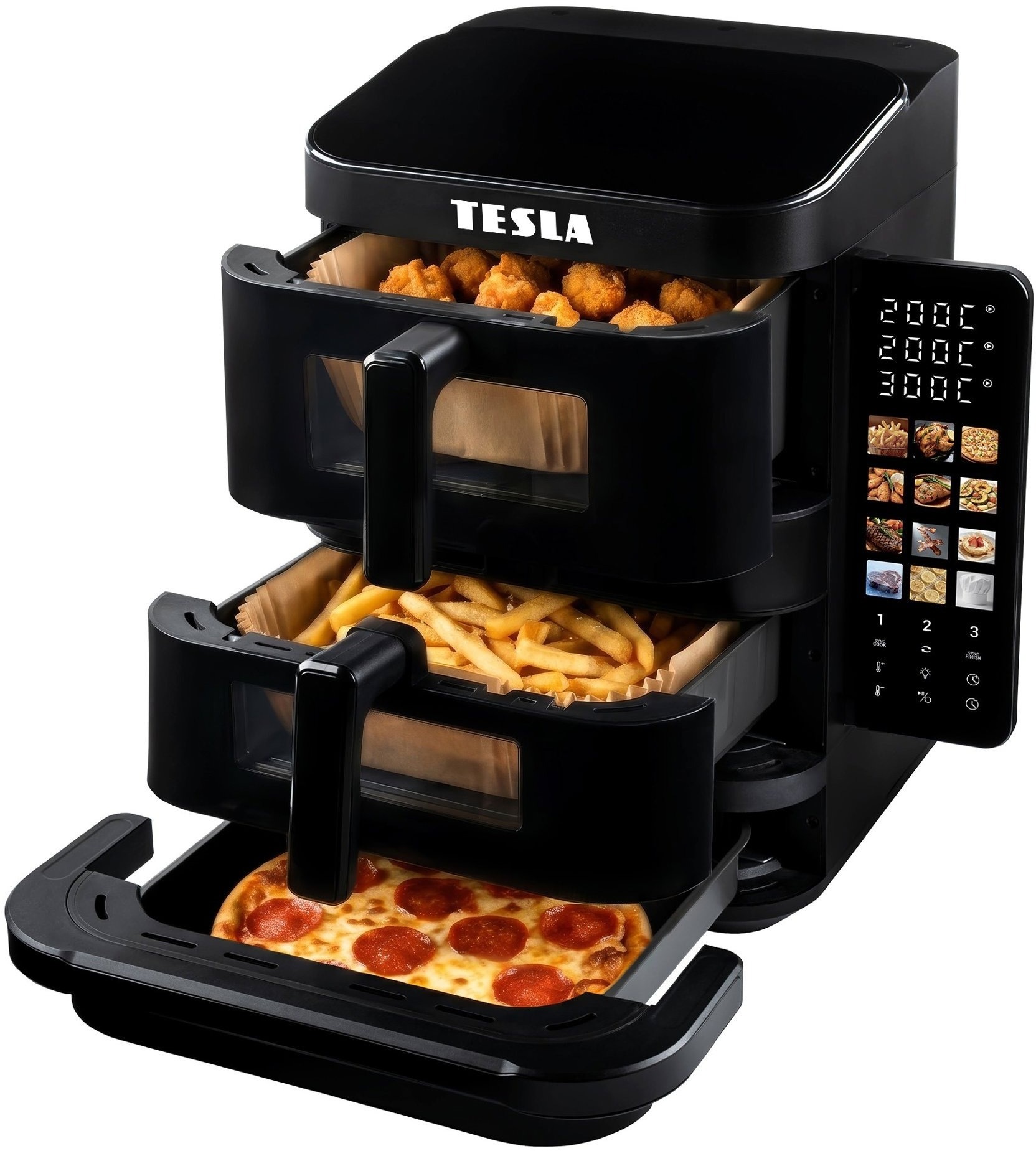 TESLA AirCook TrioZone Q636 XXL + prodloužená záruka 3 roky