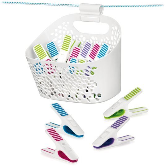 TESCOMA Kolíčky na prádlo v košíku CLEAN KIT, 20 ks