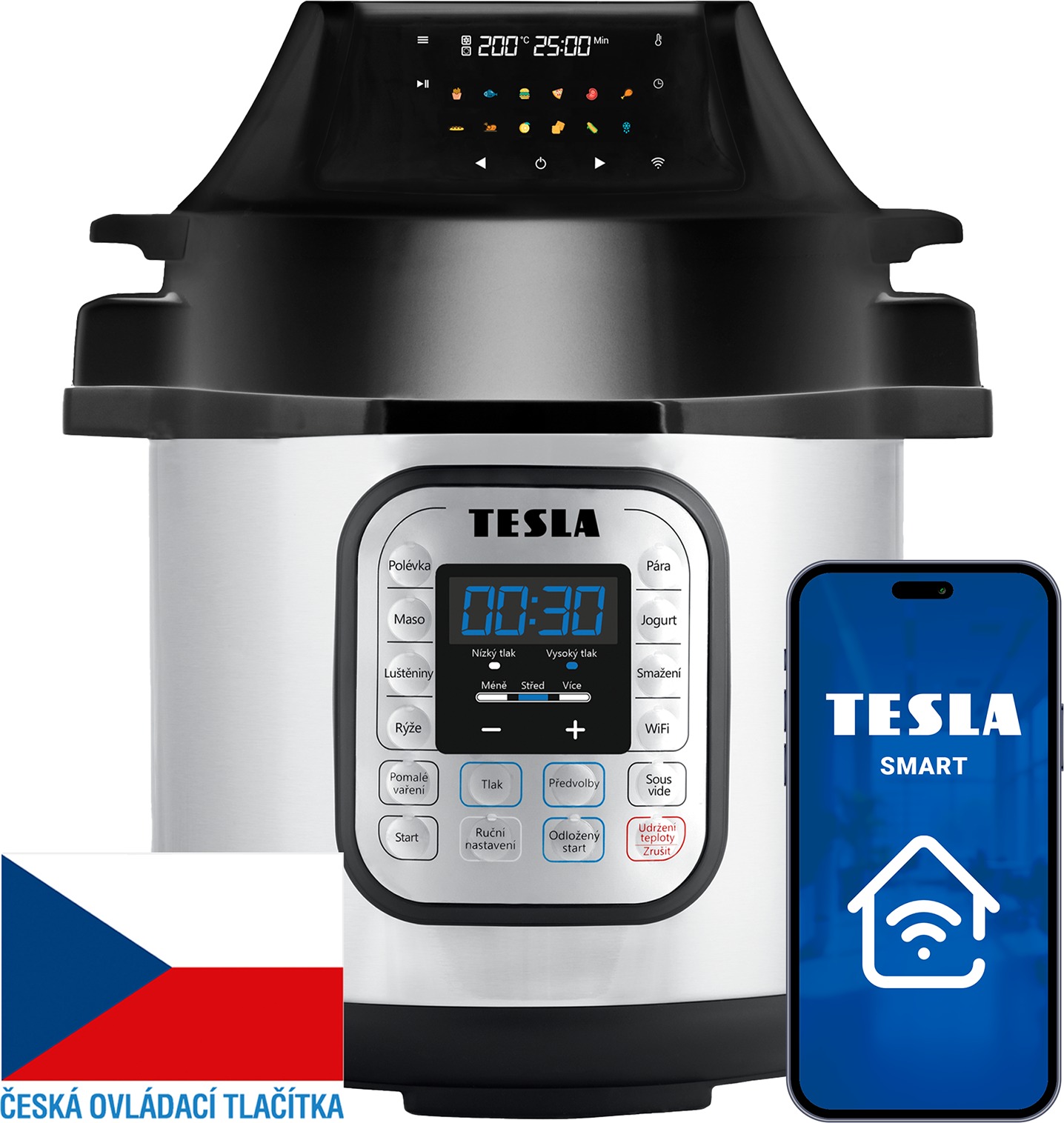 TESLA EliteCook K70 WiFi Duo + prodloužená záruka 3 roky
