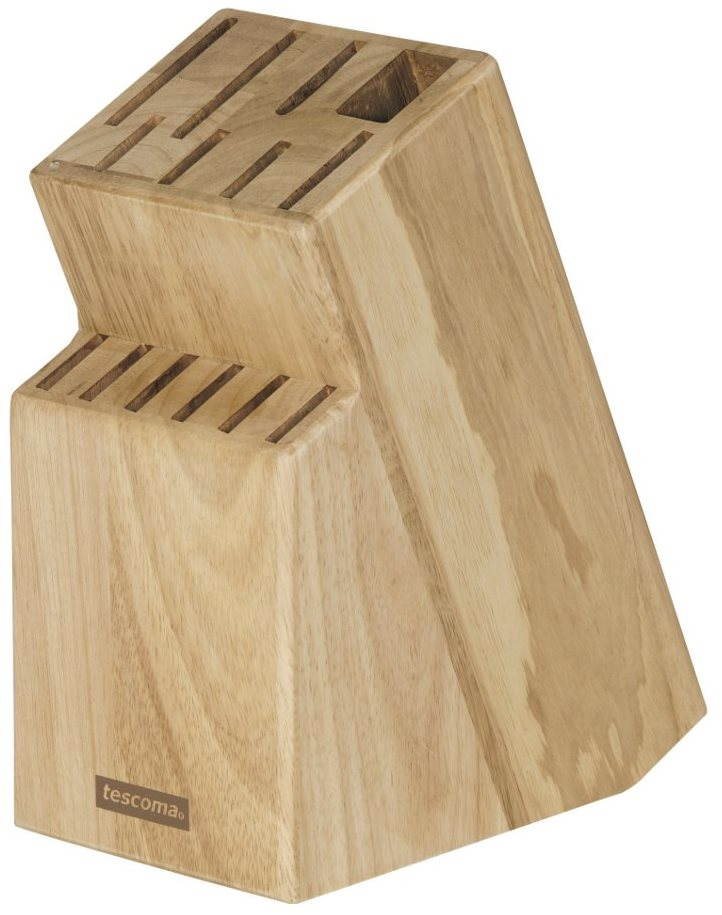 Blok WOODY pro 13 nožů, nůžky na drůbež / ocílku