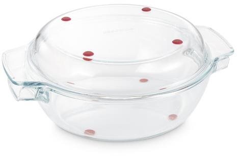 TESCOMA Kulatý pekáč s poklopem GrandCHEF 32 cm, skleněný