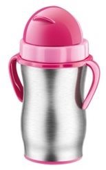 TESCOMA Dětská termoska s brčkem BAMBINI 300ml, růžová