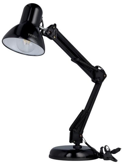 Tesla stolní retro lampička Tereza, E27, kovová, černá