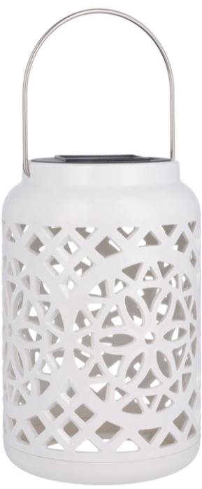 Tesla LED solární lampa DS01, plast, 19 cm, teplá bílá, IP44