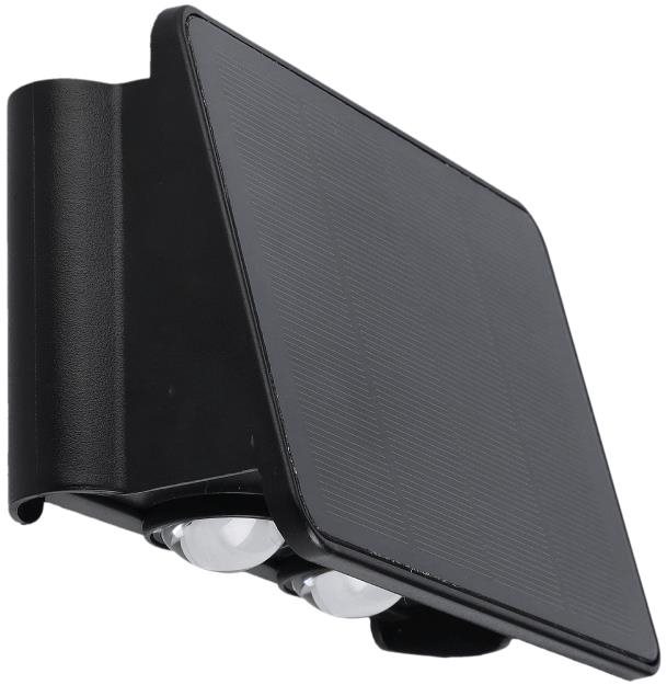 Tesla LED solární nástěnné svítidlo se dvěma žárovkami 50 lm, 1300 mAh, 3000 K