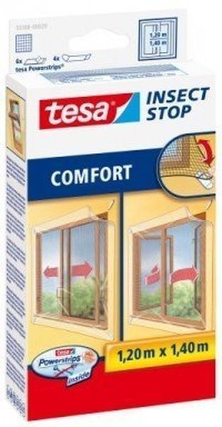 TESA Comfort Síť na posuvná okna 1,2 m × 1,4 m, bílá
