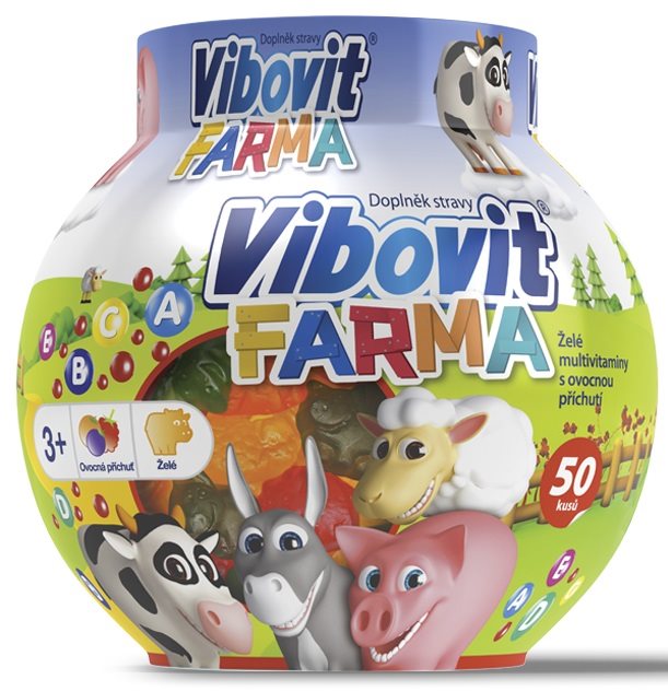 Vibovit Farma želé bonbony multivitamín 50 ks