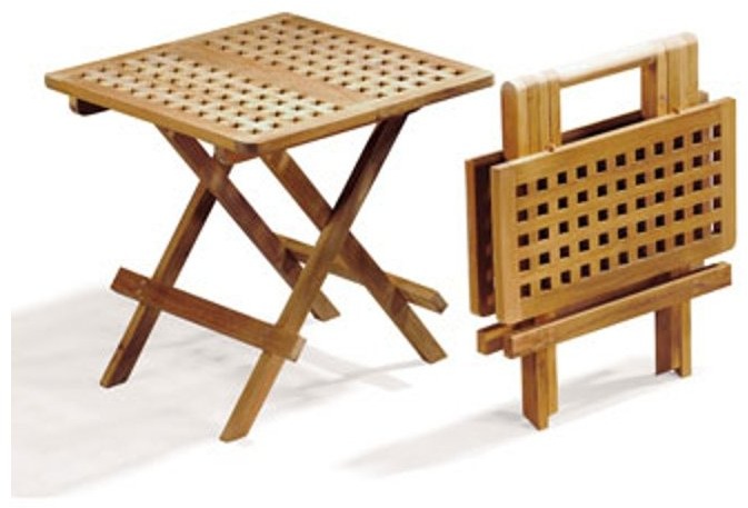 Zahradní stůl, skládací PIKNIK, teak 50 cm