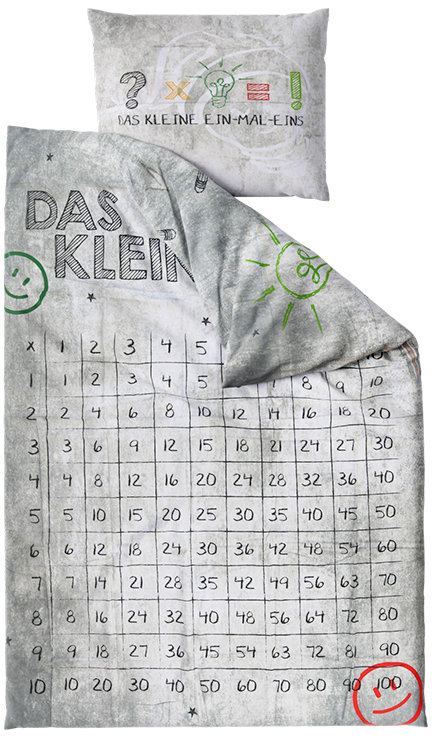 TEXTILOMANIE Dětské povlečení Numbers, šedé