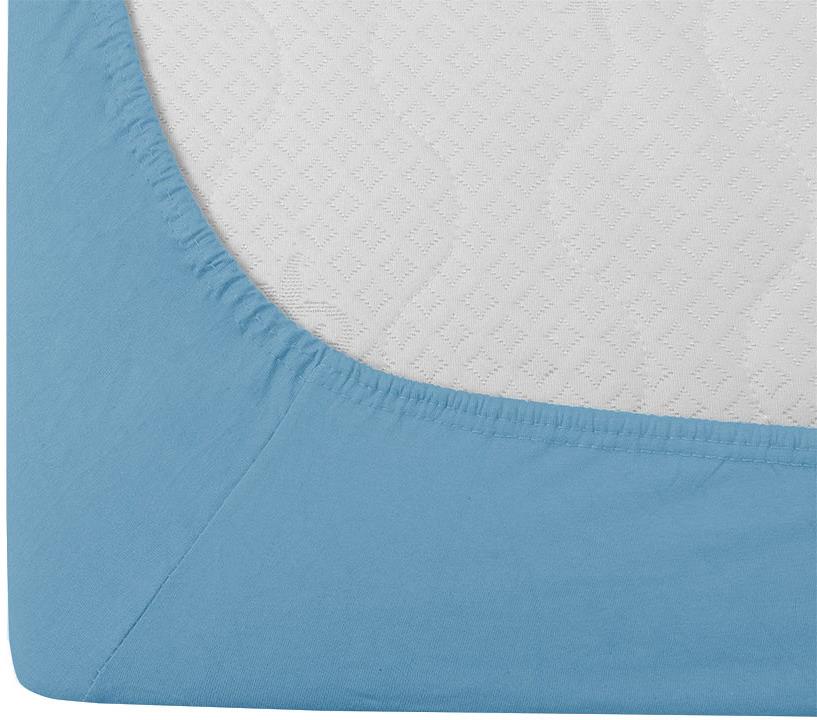 TEXTILOMANIE Jersey světle modré 90 × 200 cm