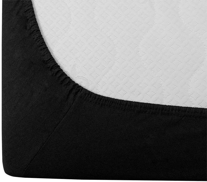 TEXTILOMANIE Jersey černé 90 × 200 cm