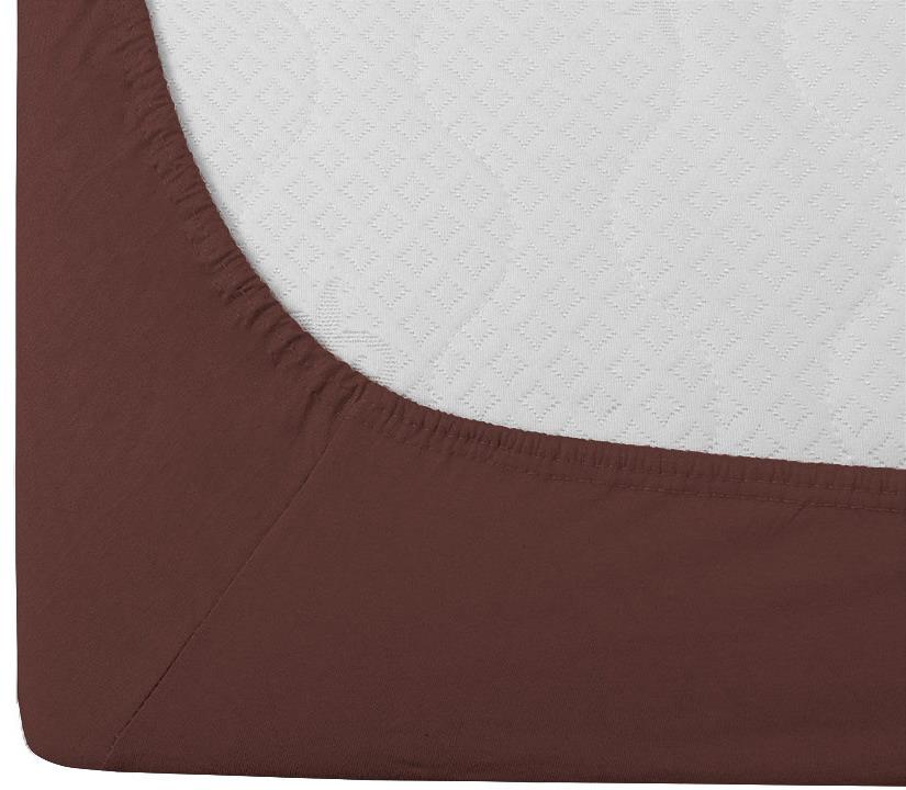 TEXTILOMANIE Jersey EXCLUSIVE tmavě hnědé 160 × 200 cm