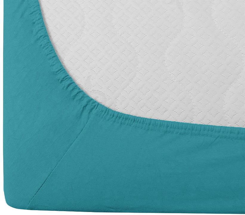TEXTILOMANIE Jersey EXCLUSIVE tyrkysové 160 × 200 cm