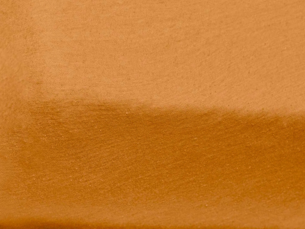 TEXTILOMANIE Jersey prostěradlo do dětské postýlky meruňková 60 × 120 cm