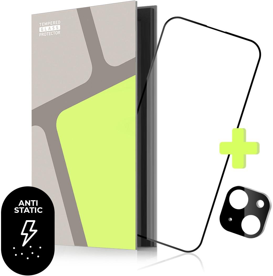 Tempered Glass Protector pro iPhone 13 + sklo na kameru (s lepící vrstvou odpuzující prach)