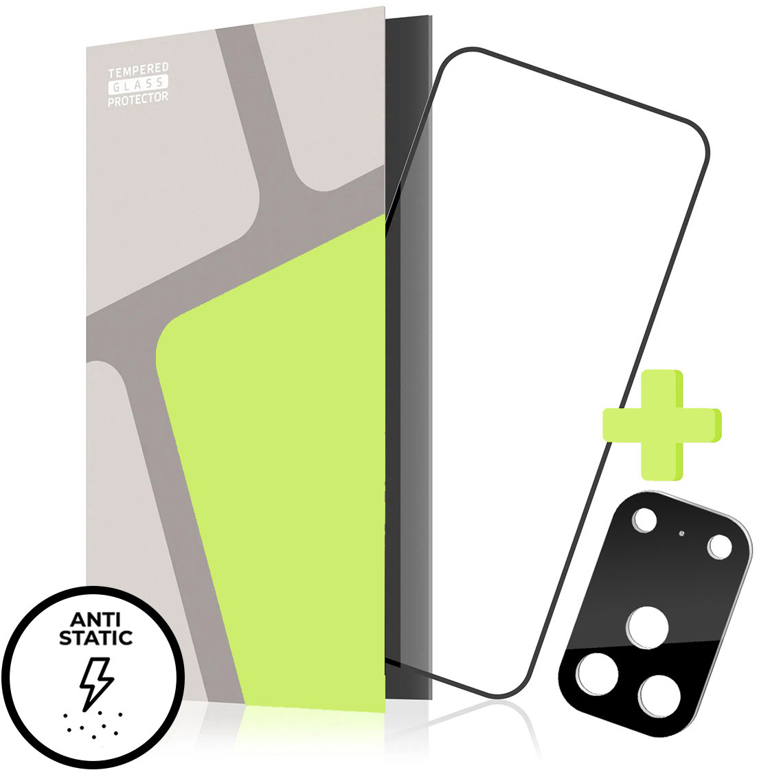 Tempered Glass Protector pro iPhone 18 Pro Max, s lepicí ESD vrstvou odpuzující prach