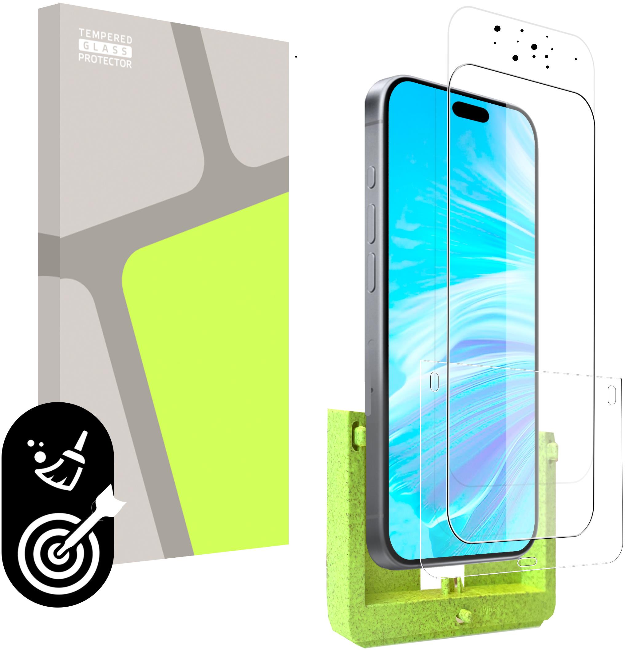 TGP pro iPhone 16 / 15 (SAMOINSTALAČNÍ APLIKÁTOR) kompatibilní s pouzdrem