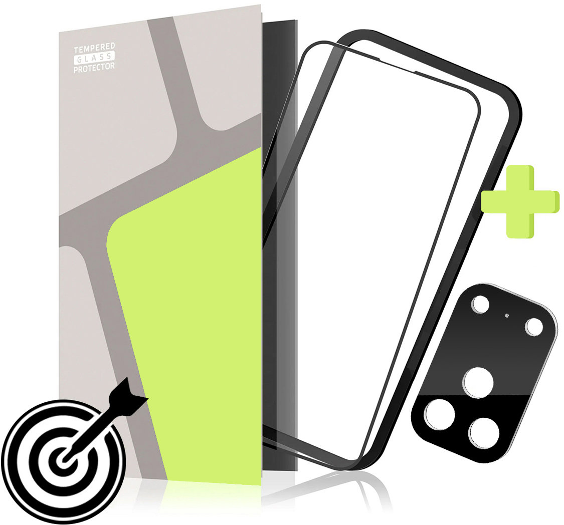 Tempered Glass Protector pro iPhone 17 Pro (3D Glass) + aplikátor (CaseFriendly)