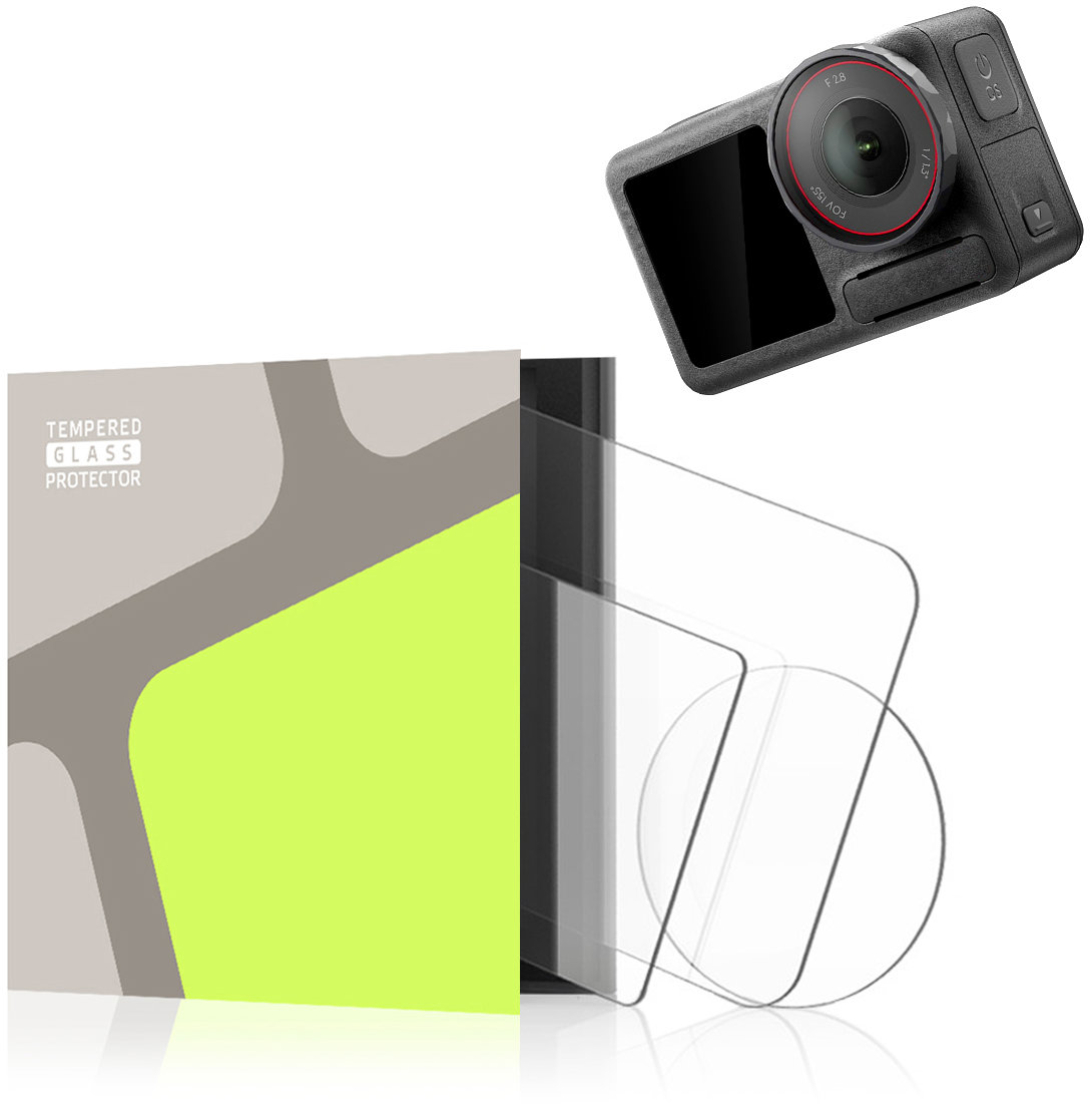 Tempered Glass Protector pro DJI Osmo Action 6, vodéodolné