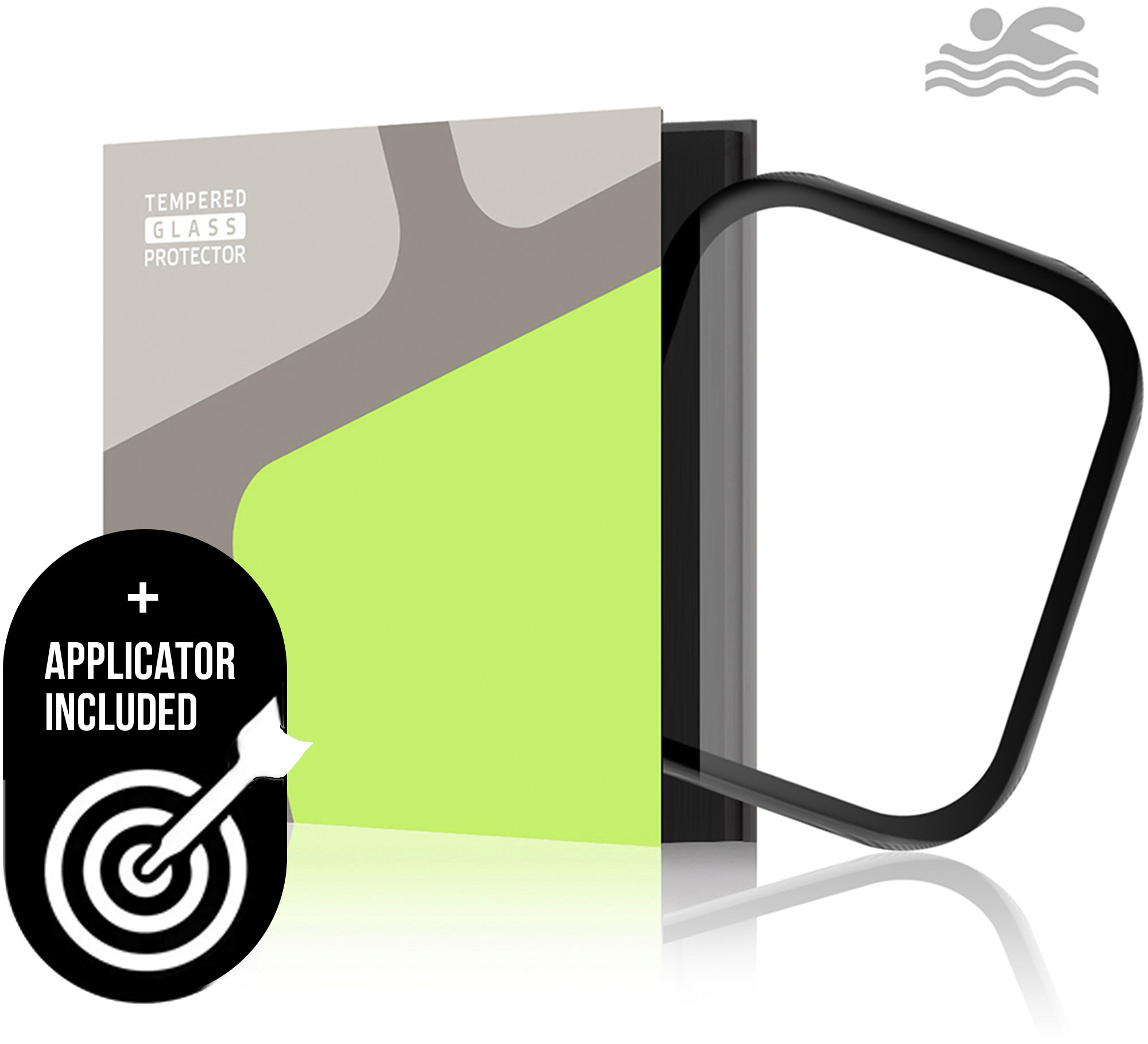 Tempered Glass Protector pro Huawei Watch Fit 4, voděodolné + aplikátor