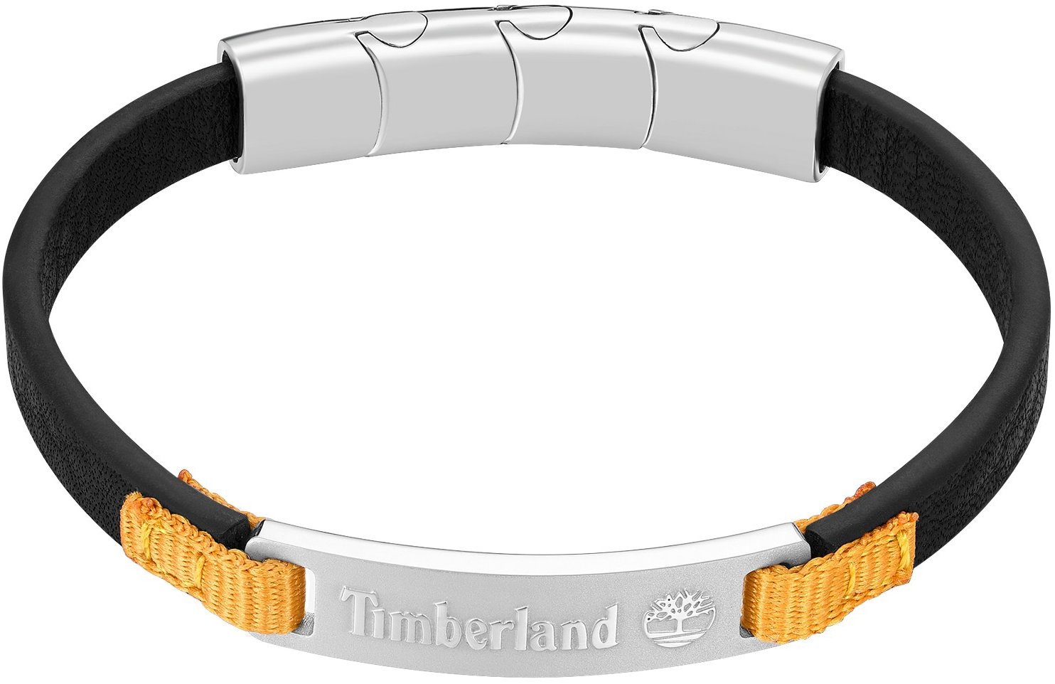 Timberland pánský náramek kožený černý TDAGB0002201